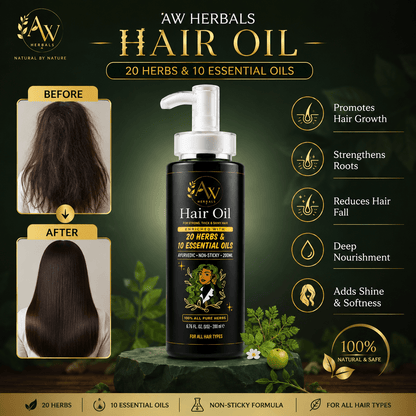 Herbal Hair Oil - 500 ML - AW Herbals